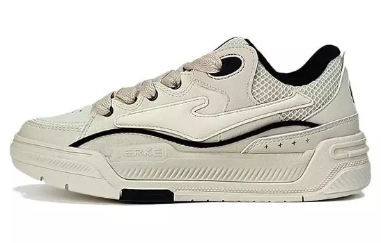 Кроссовки ERKE Skateboarding Shoes Women's Low-top White, белый