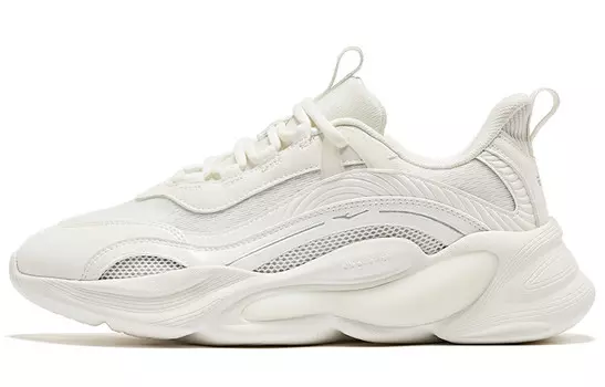 Кроссовки ERKE Wei Yang Chunky Sneakers Women's Low-top White/Silver, белый