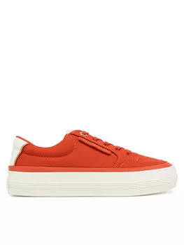 Кроссовки Essential Vulc Textile Sneaker FW0FW08323 Tommy Hilfiger, оранжевый