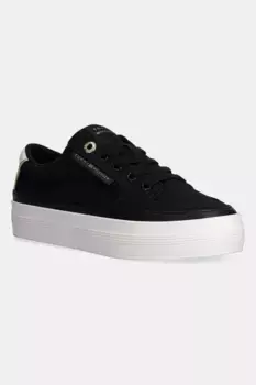 Кроссовки ESSENTIAL VULC TEXTILE SNEAKER Tommy Hilfiger, черный