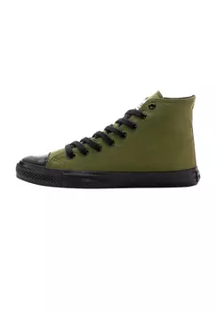 Кроссовки ethletic Canvas Black Cap Hi Cut, зеленый для кемпинга, угольно-черный