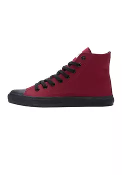 Кроссовки ethletic Canvas Black Cap Hi Cut, настоящая кровь | угольно-черный