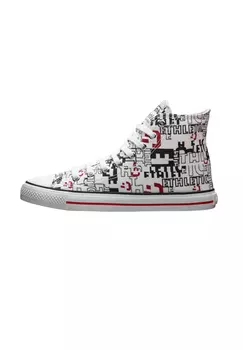 Кроссовки ethletic Canvas White Cap Hi Cut, цвет Letters White | Just White