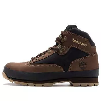 Кроссовки euro hiker mid boot 'dark brown nubuck' Timberland, коричневый