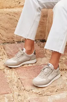 Кроссовки Euston на шнуровке с молнией Linzi, белый