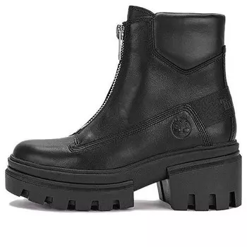 Кроссовки everleigh front-zip boot 'black nubuck' Timberland, черный