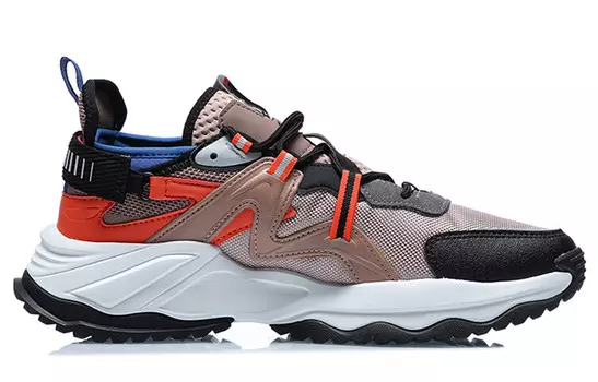 Кроссовки Exceed для бега мужские с низким верхом, черные/коричневые Lining