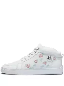Кроссовки Ezio с вышитыми цветами Leandro Lopes, белый