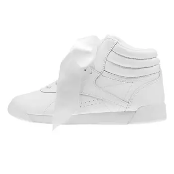 Кроссовки f/s hi satin Bow белые/серый череп Reebok, белый