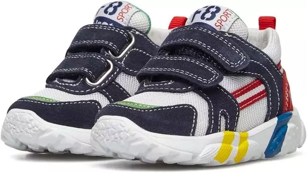 Кроссовки Falcotto Stripe VL Naturino, цвет Navy/White/Red