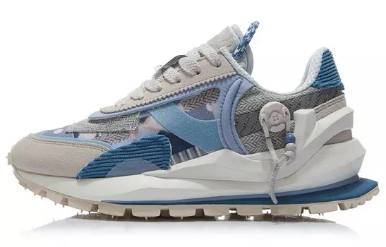 Кроссовки Fangyuan Eternal женские с низким верхом, светло-серые, синие/белые, песочно-серые/сине-джинсовые Lining