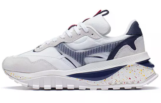 Кроссовки Fangyuan EVO Lifestyle женские с низким верхом, стандартные, белые/темно-синие, черные, синие Lining