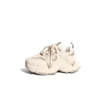 Кроссовки FANNAISHI Chunky Sneakers Women's Low-top, бежевый