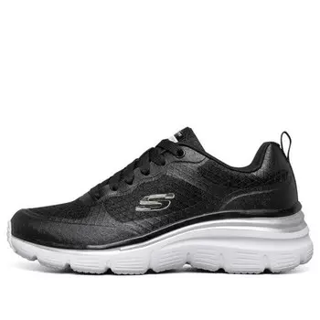 Кроссовки fashion fit running shoes black Skechers, черный
