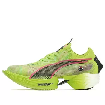 Кроссовки fast-r nitro elite 2 ekiden 'lime pow pink' Puma, зеленый