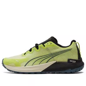 Кроссовки fast-trac nitro 'light lime black' Puma, зеленый