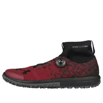 Кроссовки fat tire ascent mid 'red black' Under Armour, красный
