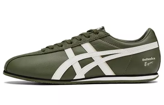 Кроссовки FB Trainer унисекс с низким верхом темно-зеленого цвета Onitsuka Tiger