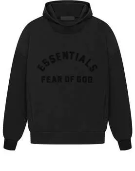 Кроссовки Fear of God Essentials SS23 Arch Logo Hoodie 'Jet Black', черный