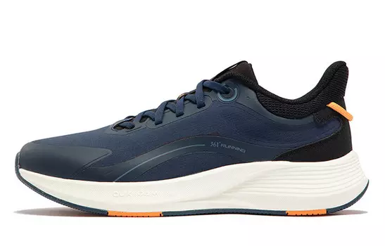 Кроссовки Feather Running Shoes Men Low-top Ink Blue/Nostalgic Blue 361°