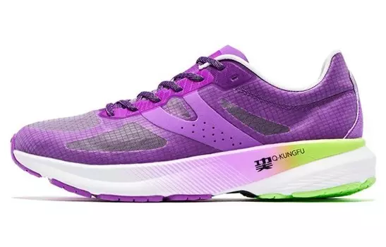 Кроссовки Feiying 1.0 женские с низким верхом фиолетово-зеленый Qiaodan