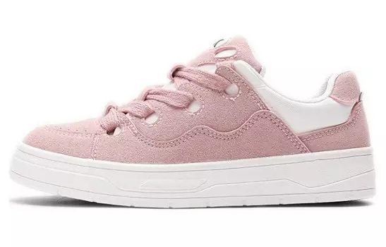 Кроссовки Feiyue Skateboarding Shoes Women's Low-top Beige/Pink, белый