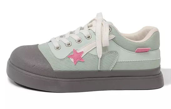 Кроссовки Feiyue Skateboarding Shoes Women's Low-top Light Green/m, светло-зеленый