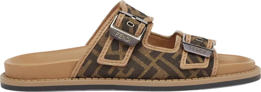 Кроссовки Fendi Feel Sandal 'FF Jacquard - Brown', коричневый