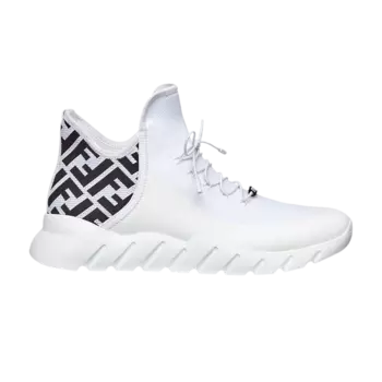 Кроссовки Fendi FF Motif Mesh High 'White', белый