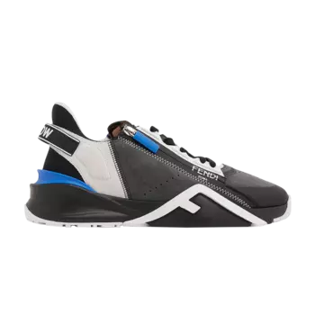 Кроссовки Fendi Flow Slip-On 'Grey Black Blue', серый