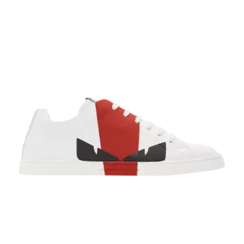 Кроссовки Fendi Leather Sneaker 'Bug Eyes', белый