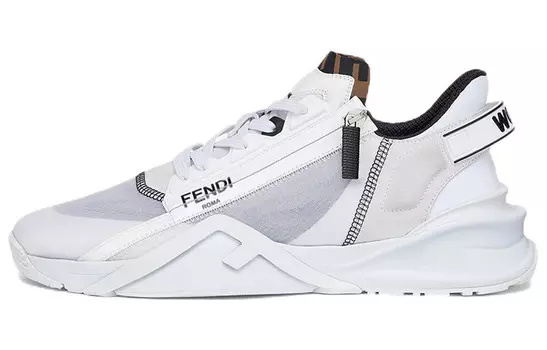 Кроссовки Fendi Nylon Low Top, белый
