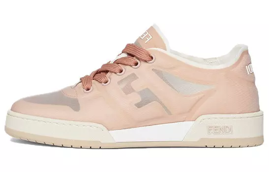 Кроссовки Fendi с тисненым логотипом, розовый