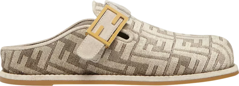 Кроссовки Fendi Wmns Feel Sabot 'FF Baguette - Dove Grey', серый