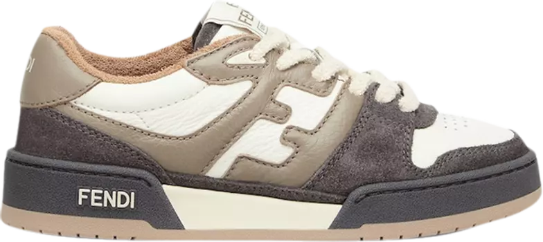 Кроссовки Fendi Wmns FF Mixed Leather Low Dove Grey, серый