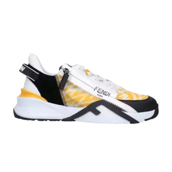 Кроссовки Fendi Wmns Flow FF Motif Low Yellow, желтый