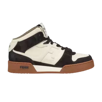 Кроссовки Fendi Wmns Match High White Black, белый