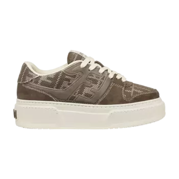 Кроссовки Fendi Wmns Match Platform 'FF Motif - Taupe', коричневый