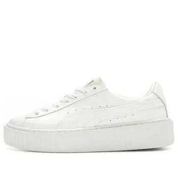 Кроссовки fenty x patent leather creepers 'glossy white' Puma, белый