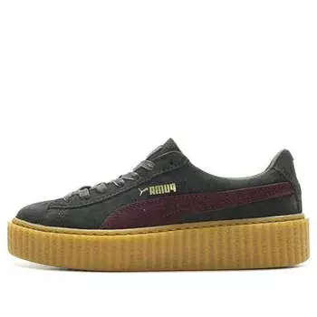 Кроссовки fenty x suede creeper 'green bordeaux' Puma, зеленый