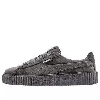 Кроссовки fenty x velvet creeper 'glacier gray' Puma, серый