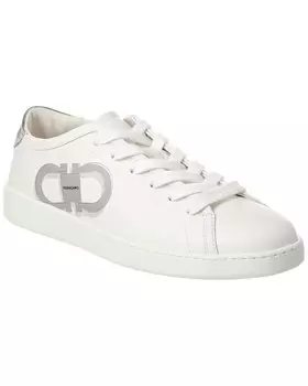 Кроссовки Ferragamo Brandy из кожи Salvatore Ferragamo, белый