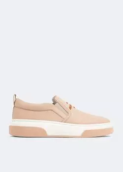 Кроссовки FERRAGAMO Cassina sneakers, розовый