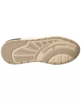 Кроссовки Ferragamo из кожи и замши Salvatore Ferragamo, белый