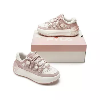 Кроссовки FILA CARROT 2 Skateboarding Shoes Women's Low-top Milk White/Smoke Rose Pink, розовый