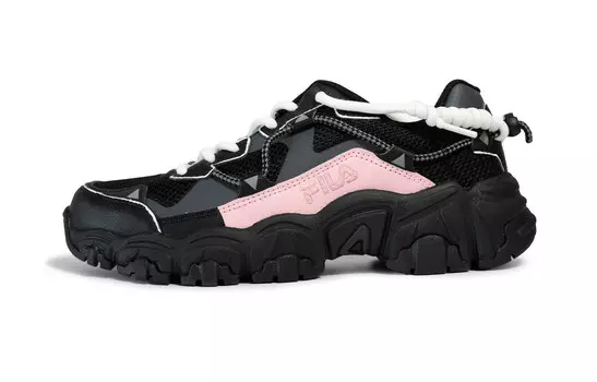 Кроссовки FILA Cat Claw Chunky Sneakers Unisex Low-top Pink/Black, черный/розовый