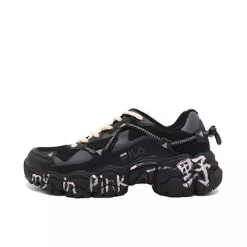 Кроссовки FILA Cat Claw Lifestyle Shoes Unisex Low-top Pink, черный/розовый