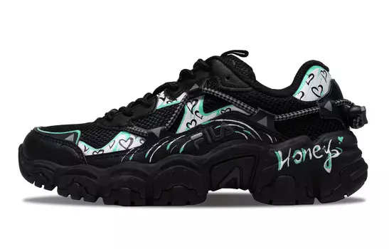 Кроссовки FILA Cat Claw Lifestyle Shoes Unisex Low-top Black/green, черный