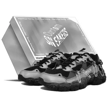 Кроссовки FILA Cat Claw Lifestyle Shoes Unisex Low-top Silver, черный
