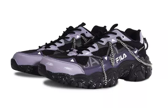 Кроссовки FILA Cat Claw Lifestyle Shoes Unisex Low-top Black/purple, черный